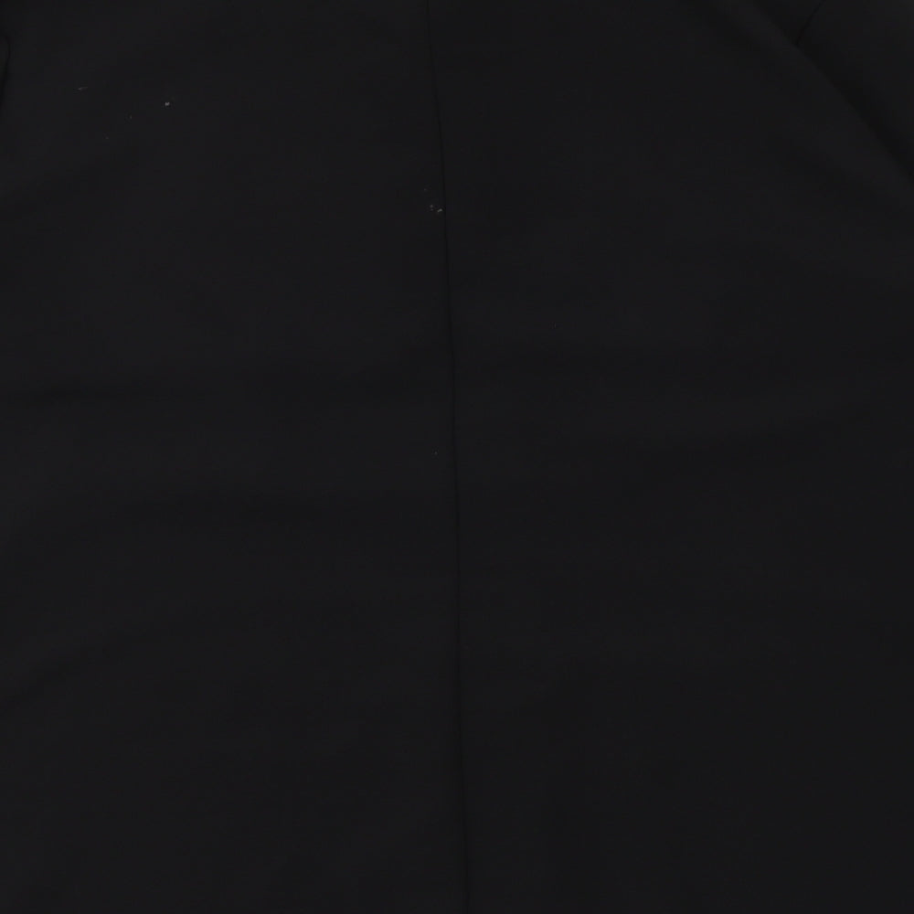 Bonmarché Womens Black Polyester Basic Button-Up Size 20 Collared