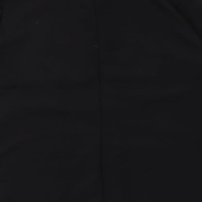 Bonmarché Womens Black Polyester Basic Button-Up Size 20 Collared