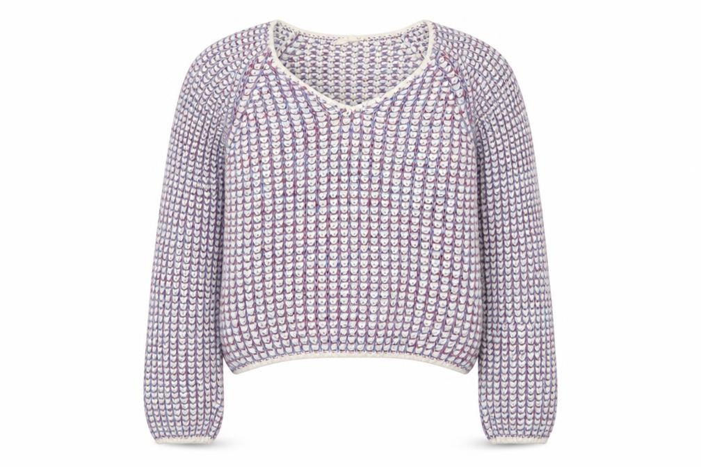 ESPRIT Womens Blue Round Neck Cotton Pullover Jumper Size M