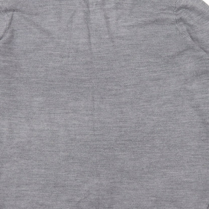 Primark Womens Grey Round Neck Acrylic Pullover Jumper Size S