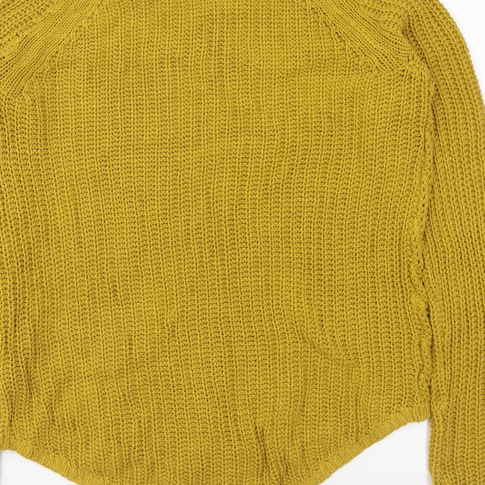 Womens UK Size S H&M Yellow Pullover Jumper