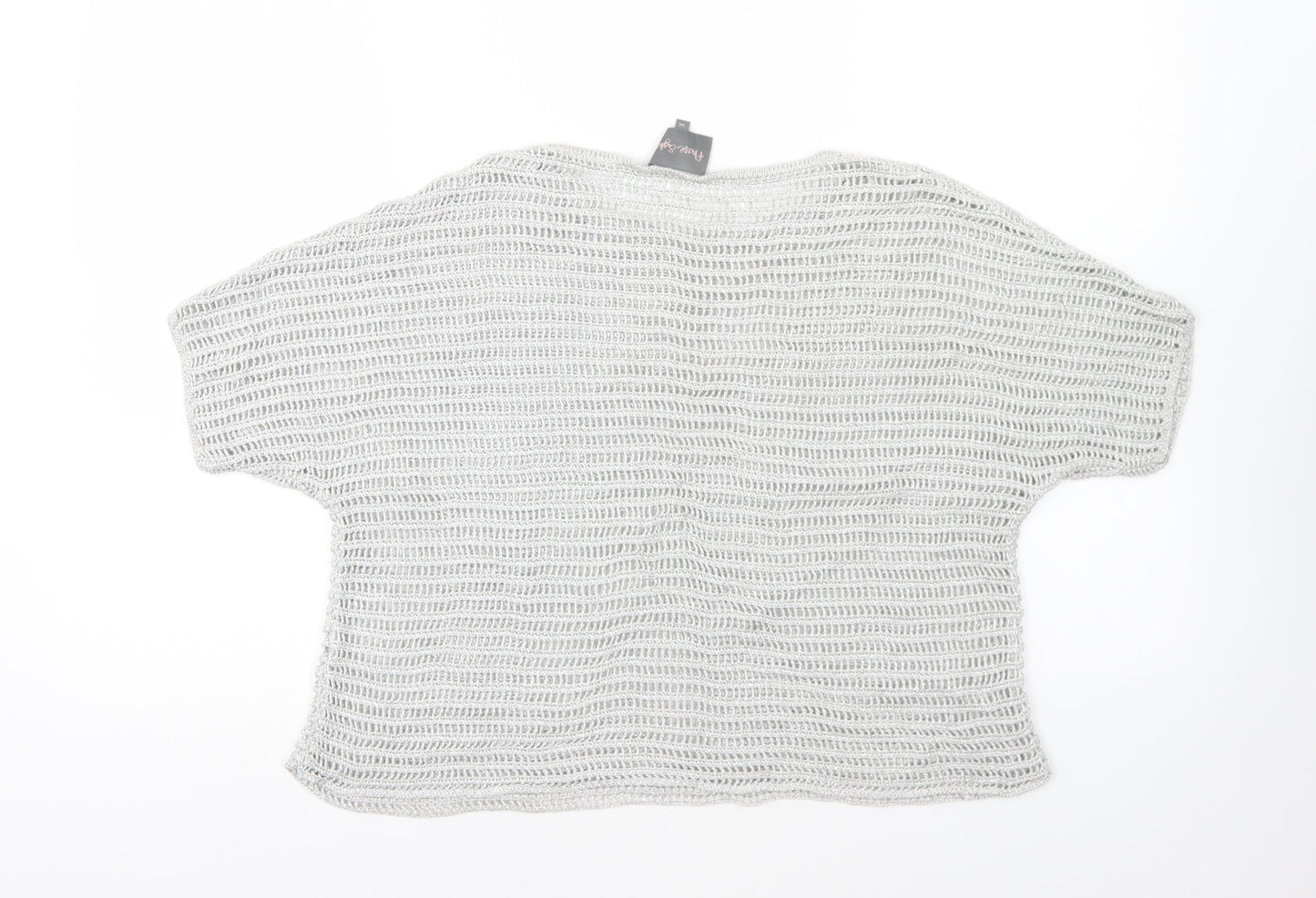Womens UK Size M Phase Eight Silver Pullover Jumper