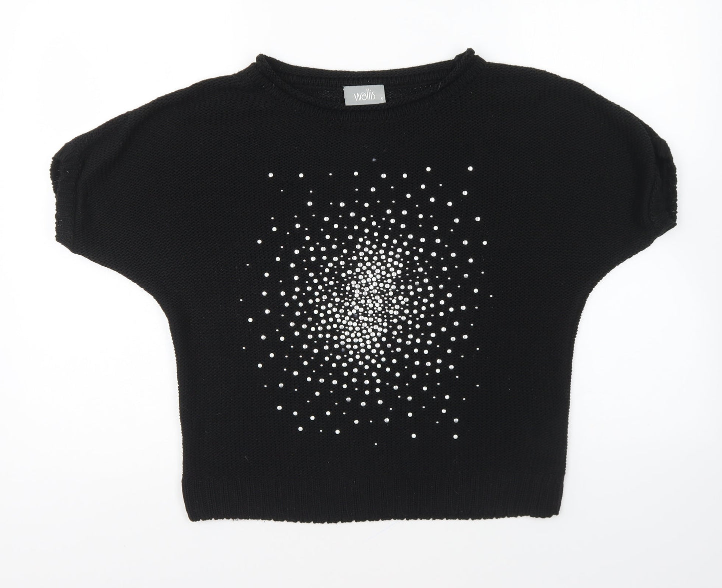 Womens UK Size S Wallis Black Pullover Jumper