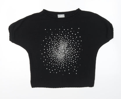 Womens UK Size S Wallis Black Pullover Jumper