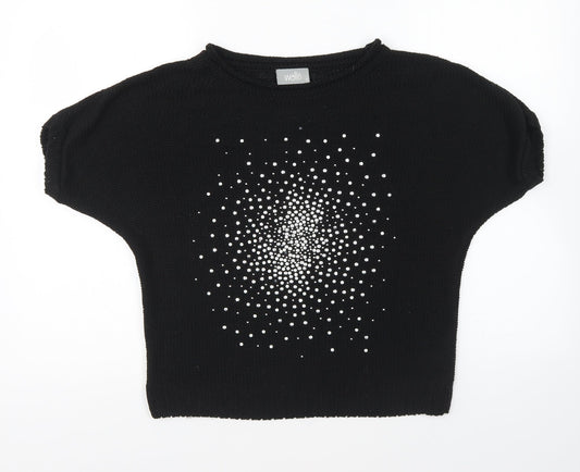 Womens UK Size S Wallis Black Pullover Jumper