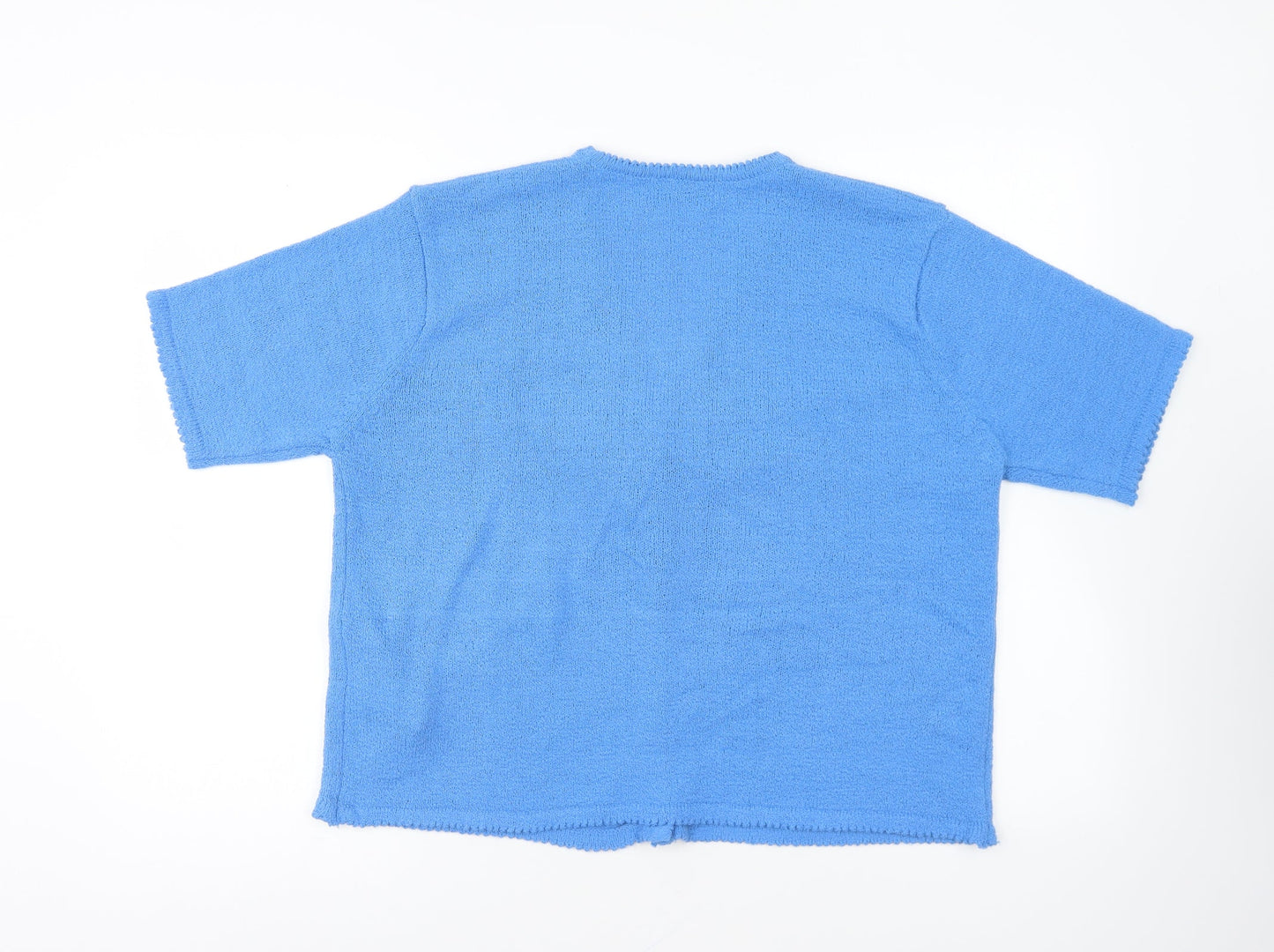 Womens UK Size XL Jan Eva Blue Cardigan Jumper