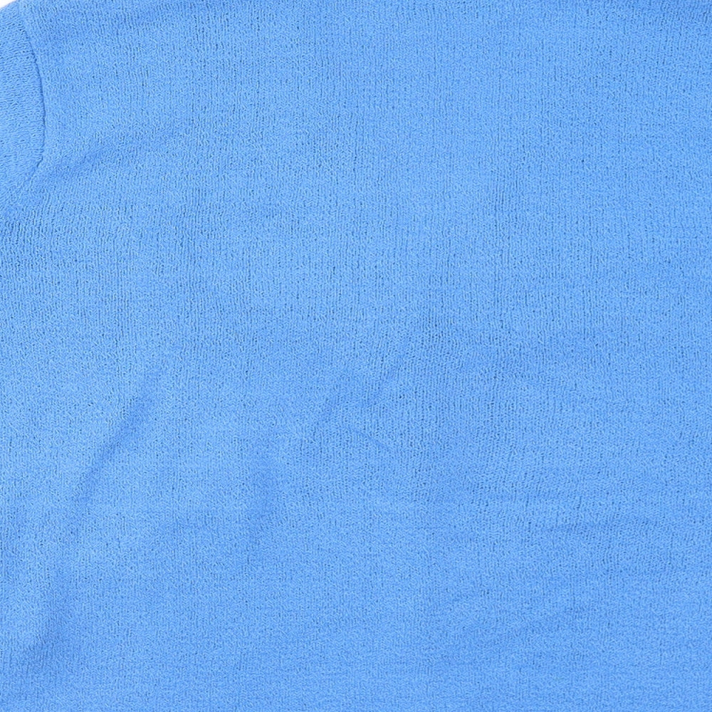 Womens UK Size XL Jan Eva Blue Cardigan Jumper