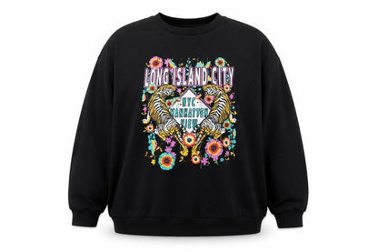 Preworn Womens Black Polyester Pullover Sweatshirt Size XL Pullover - Long Island City