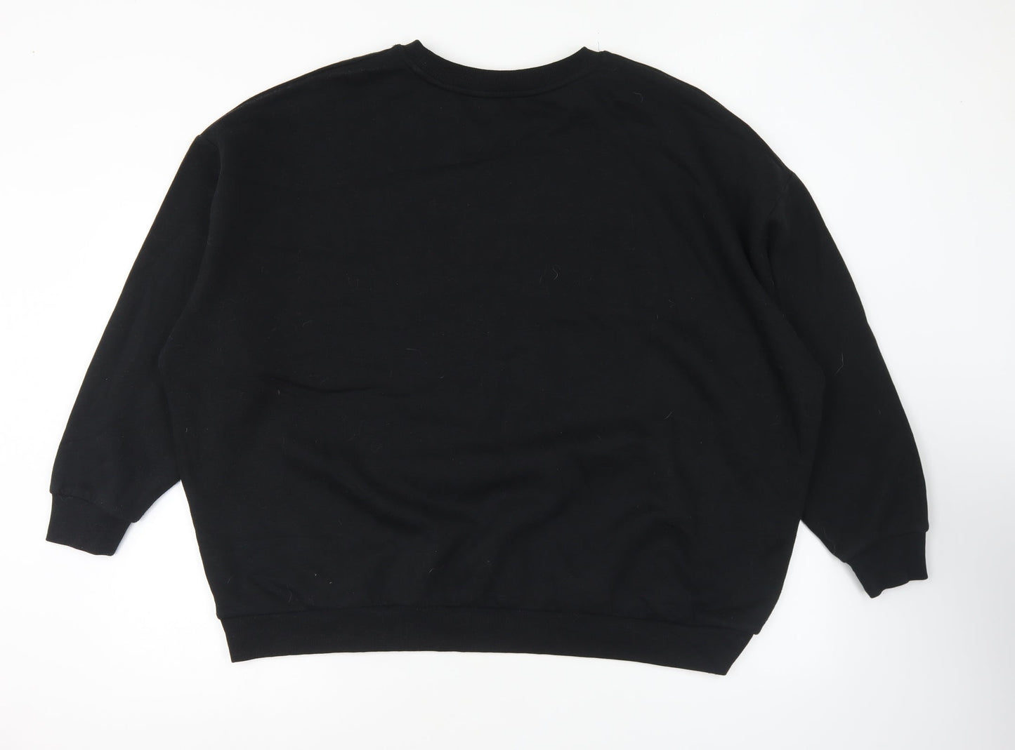 Preworn Womens Black Polyester Pullover Sweatshirt Size XL Pullover - Long Island City