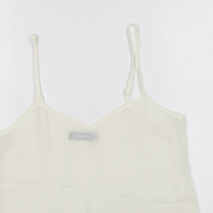Womens UK Size 8 Missguided White Camisole Blouse