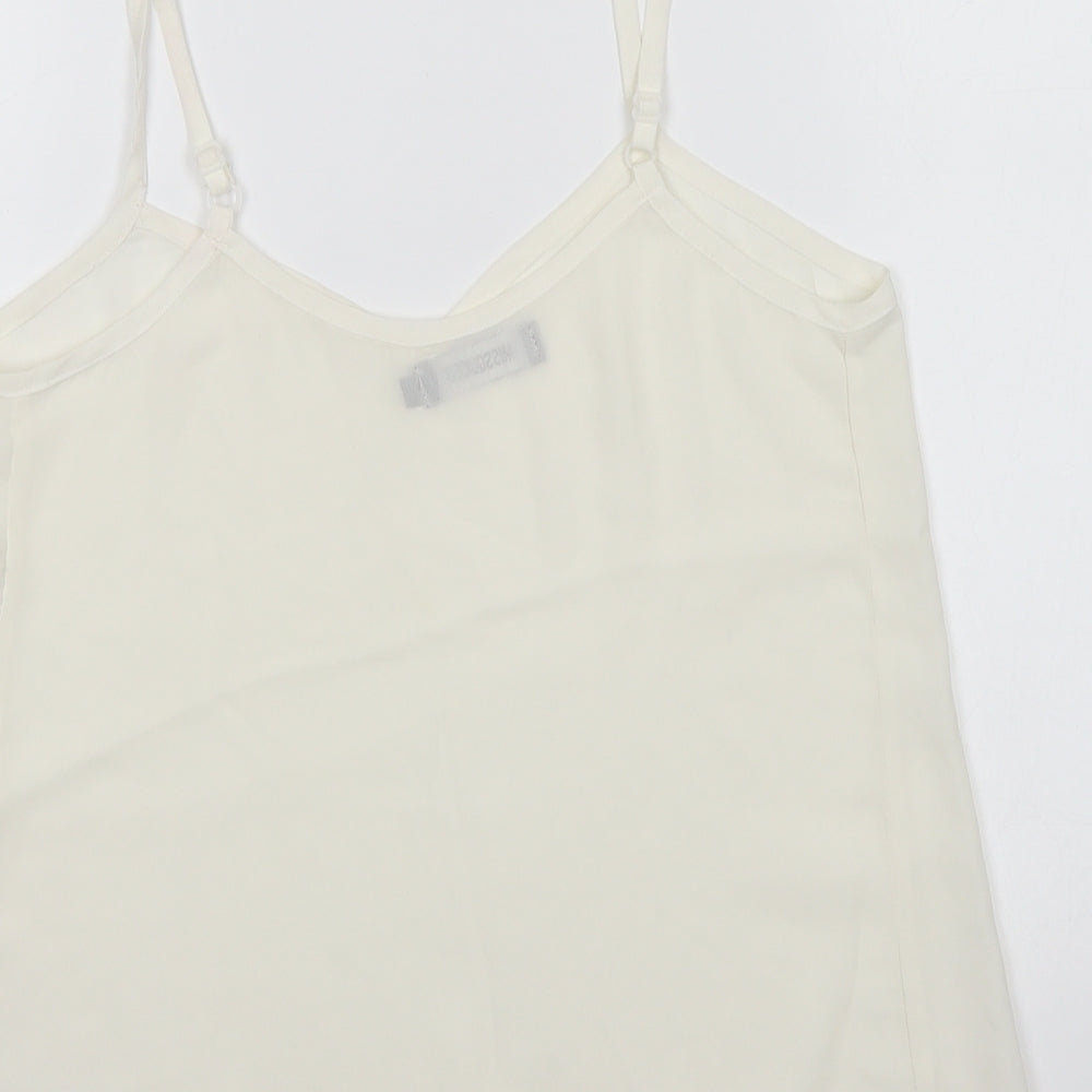 Womens UK Size 8 Missguided White Camisole Blouse