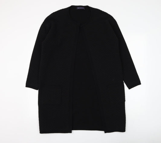 Marks and Spencer Womens Black Jacket Size 10 Hook & Eye