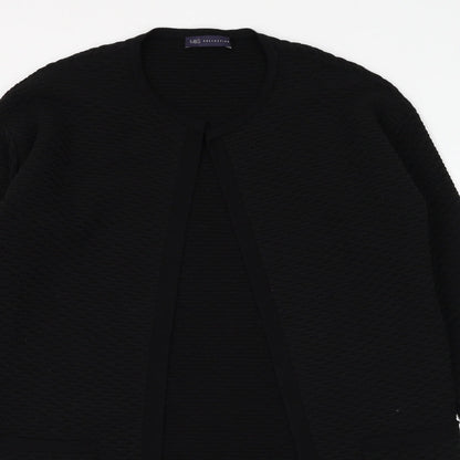 Marks and Spencer Womens Black Jacket Size 10 Hook & Eye