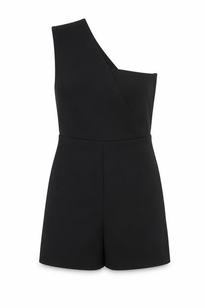 Womens UK Size 8 PRETTYLITTLETHING One-Piece Black Playsuit