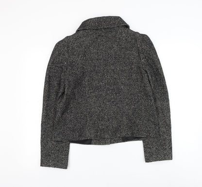 Phase Eight Womens Black Jacket Blazer Size 8 Button