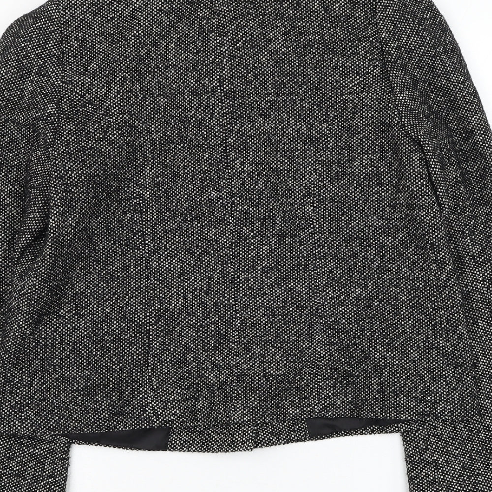 Phase Eight Womens Black Jacket Blazer Size 8 Button