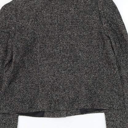 Phase Eight Womens Black Jacket Blazer Size 8 Button