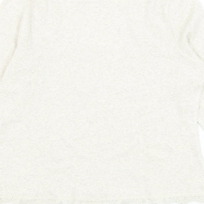 Womens UK Size 12 Wrap Ivory Basic Blouse