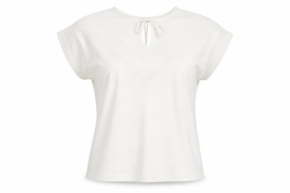 Womens UK Size S Gallery White Basic Blouse