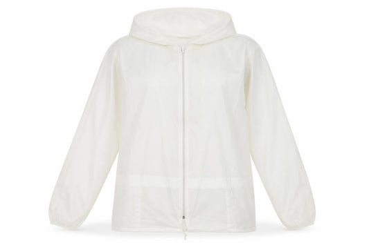 Myers Womens Ivory Anorak Coat Size L Zip