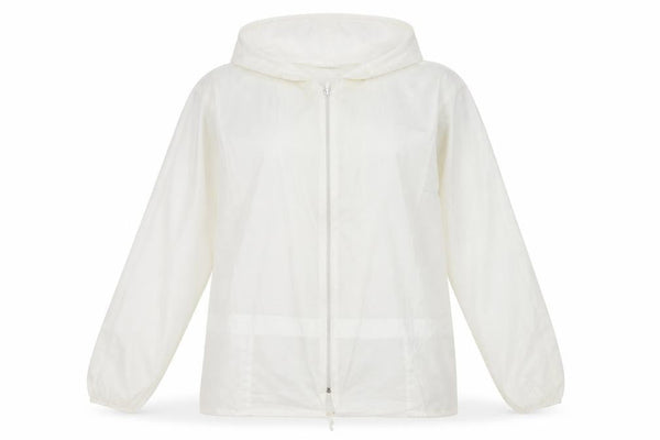 Myers Womens Ivory Anorak Coat Size L Zip