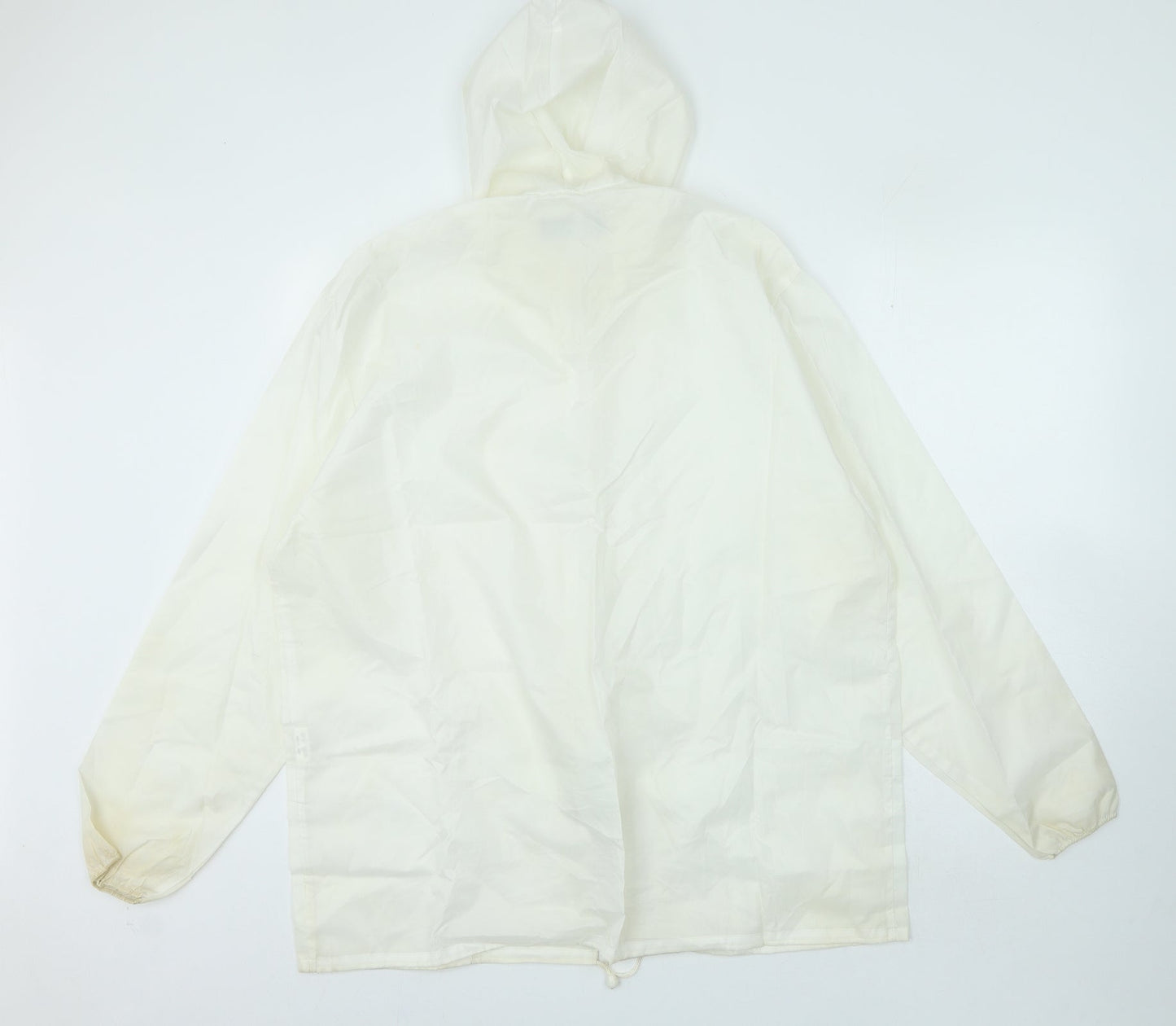 Myers Womens Ivory Anorak Coat Size L Zip