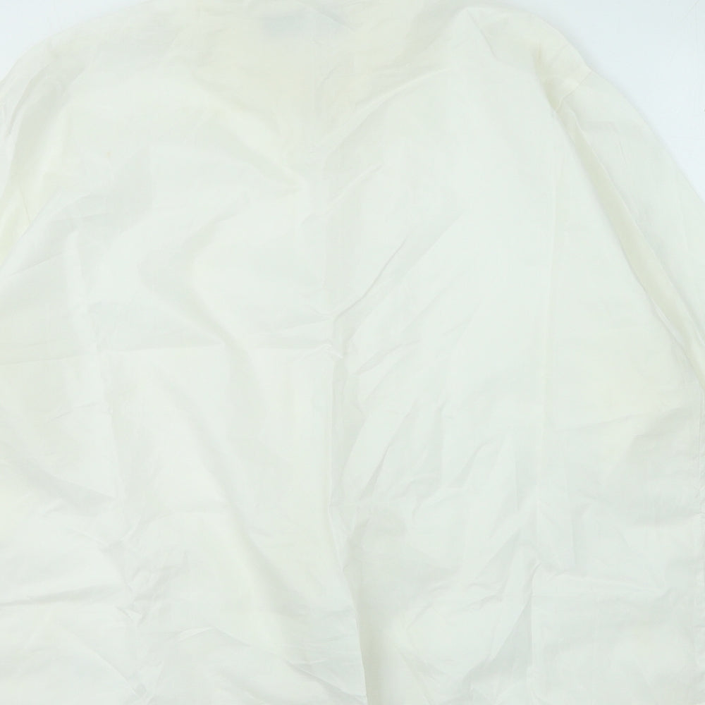 Myers Womens Ivory Anorak Coat Size L Zip