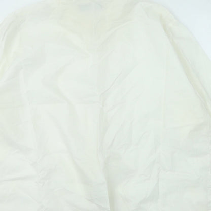 Myers Womens Ivory Anorak Coat Size L Zip