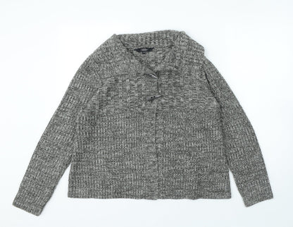 Womens UK Size M Debenhams Grey Cardigan Jumper