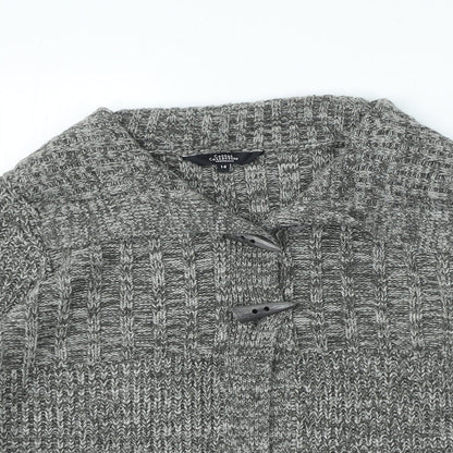 Womens UK Size M Debenhams Grey Cardigan Jumper