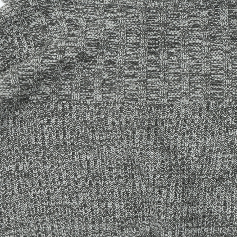 Womens UK Size M Debenhams Grey Cardigan Jumper