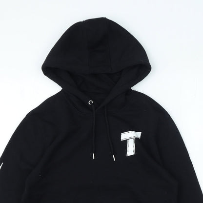 Rowan Girls Black Modal Blend Pullover Hoodie Size M Pullover