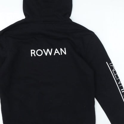 Rowan Girls Black Modal Blend Pullover Hoodie Size M Pullover