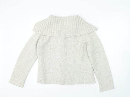 Womens UK Size 14 Moda Beige Cardigan Jumper