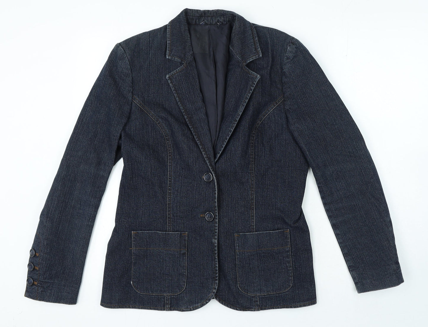 Womens UK Size M Preworn Regular Blue Blazer
