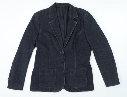 Womens UK Size M Preworn Regular Blue Blazer