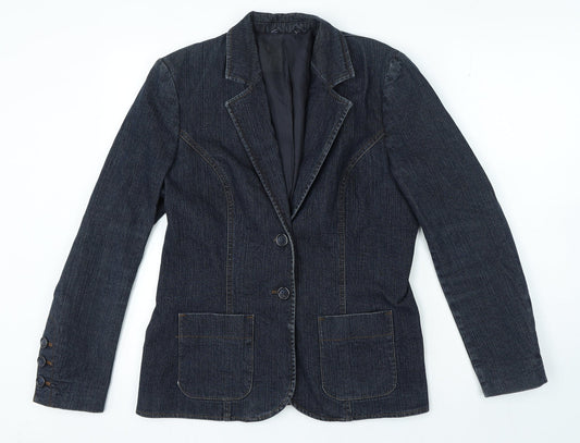 Womens UK Size M Preworn Regular Blue Blazer