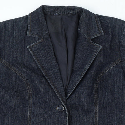 Womens UK Size M Preworn Regular Blue Blazer