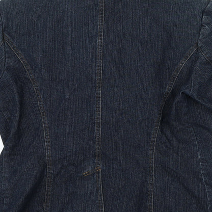 Womens UK Size M Preworn Regular Blue Blazer
