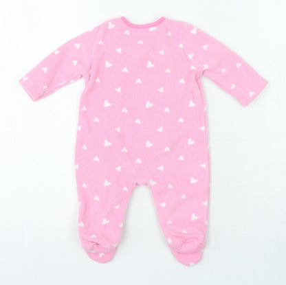 Peppa Pig Pink Polka Dot Polyester Babygrow One-Piece Snap - Peppa pig