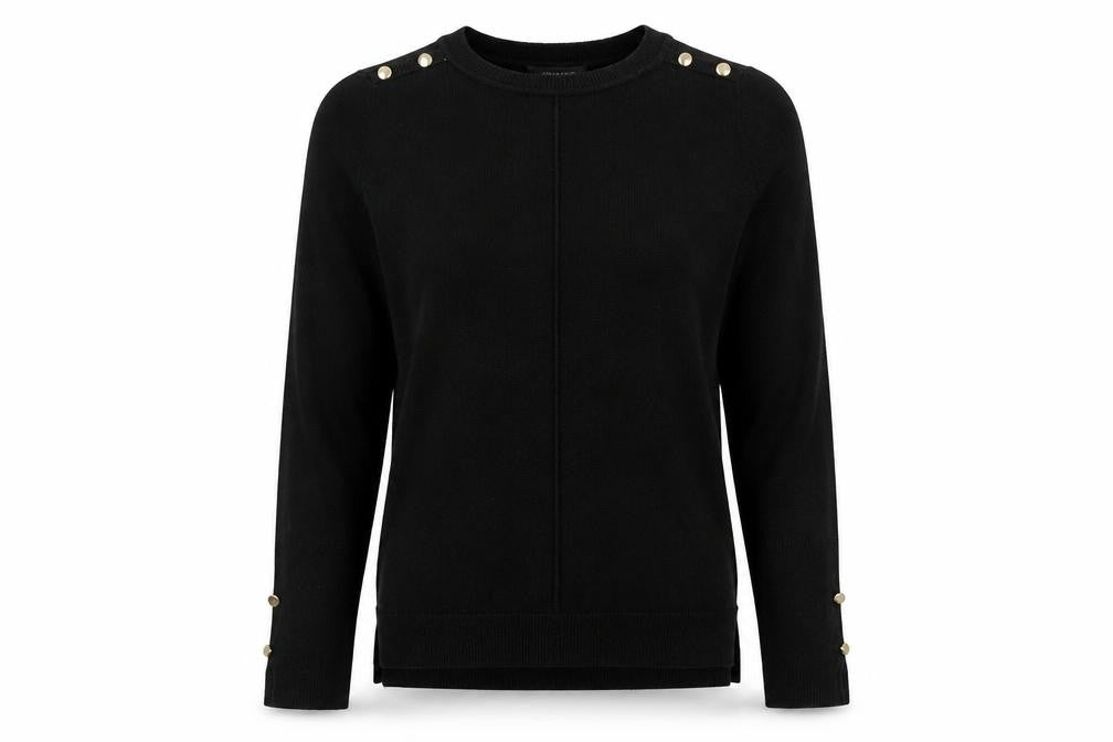 Womens UK Size S Primark Black Pullover Jumper