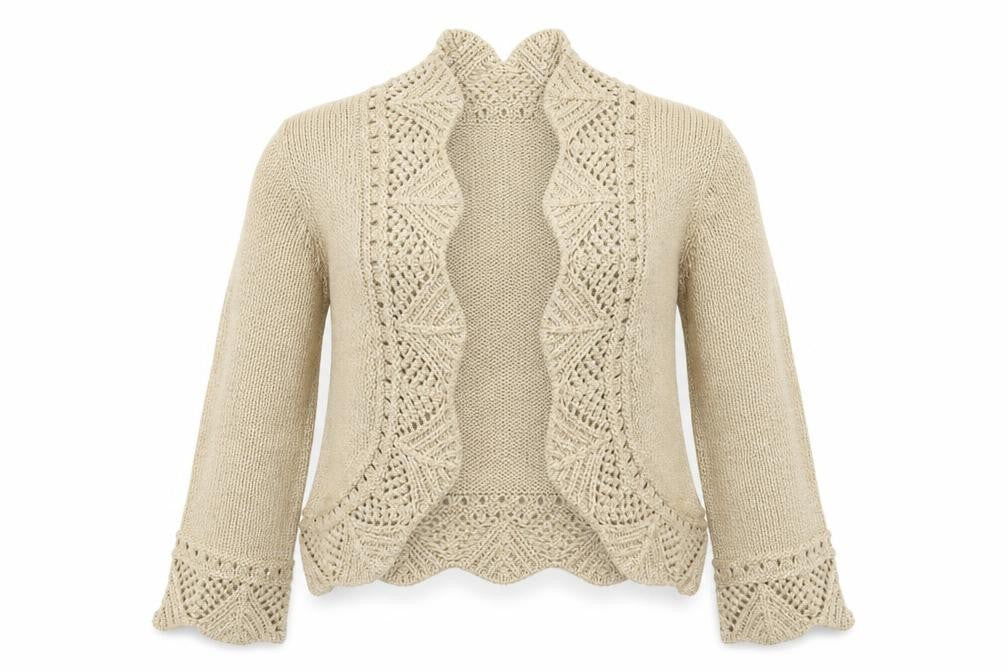 Womens UK Size 14 AMARANTO Beige Cardigan Jumper