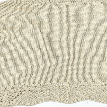 AMARANTO Womens Beige V-Neck Acrylic Cardigan Jumper Size 14