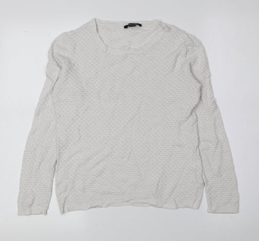 Womens UK Size S ESMARA White Pullover Jumper