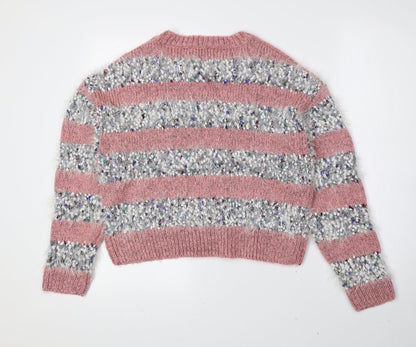 Womens UK Size S New Look Multicoloured Pullover Jumper