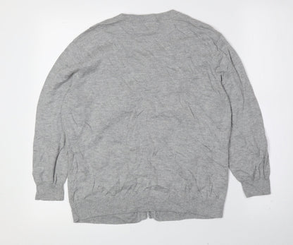 Womens UK Size XL Fenn Wright Manson Grey Cardigan Jumper