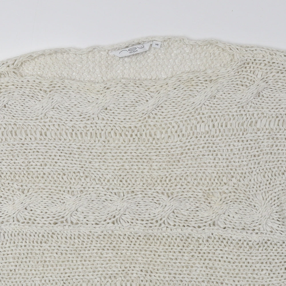 Womens UK Size 10 New Look Beige Pullover Jumper