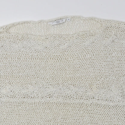 Womens UK Size 10 New Look Beige Pullover Jumper