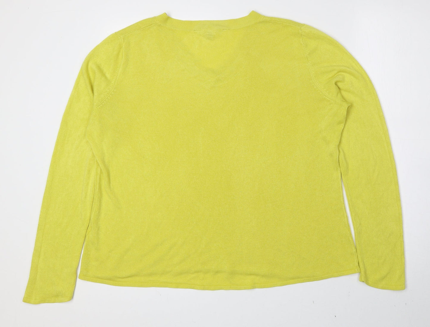 Womens UK Size 20 Bonmarché Yellow Pullover Jumper