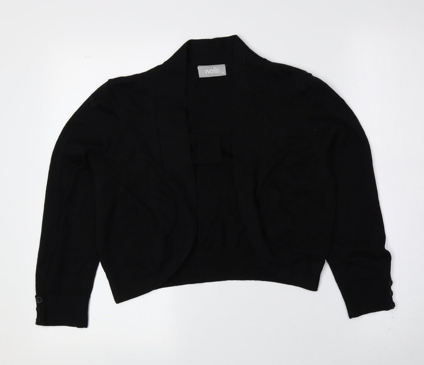 Womens UK Size M Wallis Black Cardigan Jumper